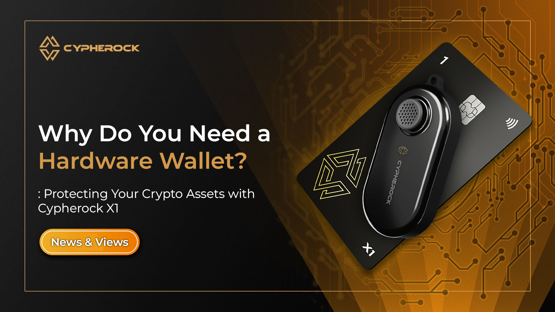 Hero image for Why Do You Need a Hardware Wallet? Protecting Your Crypto Assets with Cypherock X1